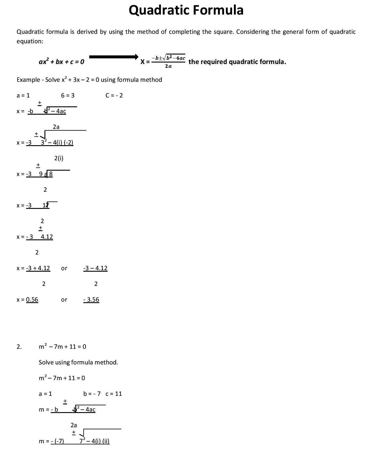 Quadratic Formula_1