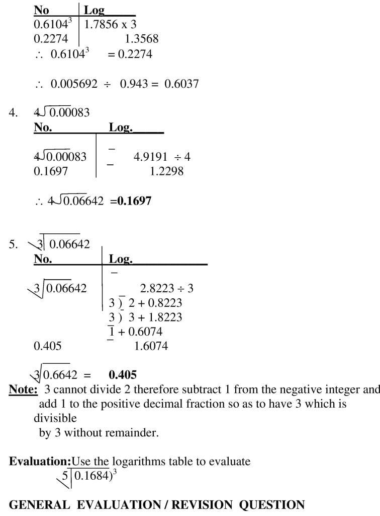 REVISION OF LOGARITHM OF NUMBERS GREATER THAN ONE AND LOGARITHM OF NUMBERS LESS THAN ONE_09