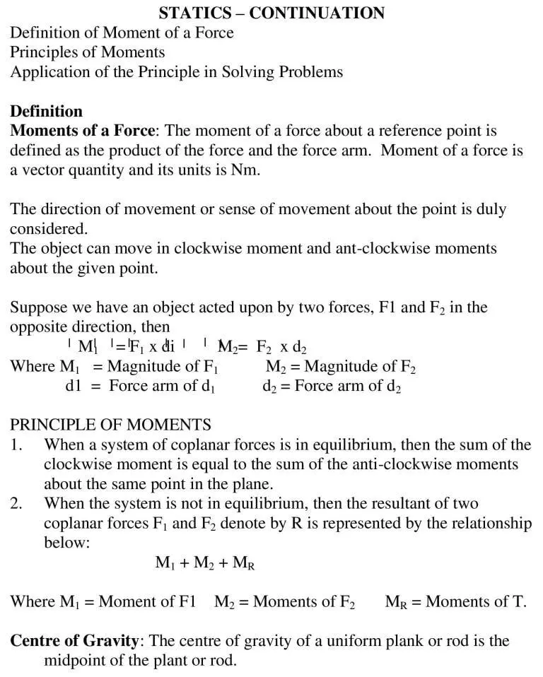 STATICS – CONTINUATION 2_1